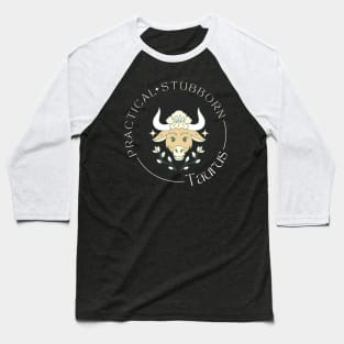 Taurus Zodiac Sign Baseball T-Shirt